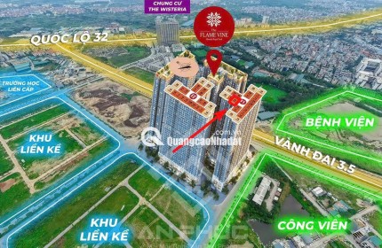 Chỉ 4,77 tỷ mua đứt căn hộ chung cư 2N 74m2, cách Mỹ Đình 7ph di chuyển
