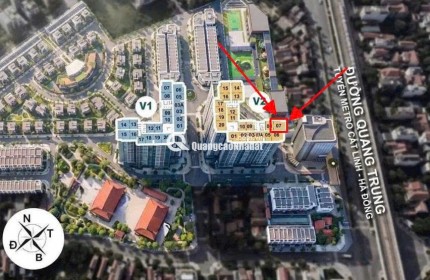 Chỉ 7.9 tỷ~ 76tr/m2, mua đứt căn hộ 3N cao cấp 103m2, mặt phố Quang Trung Hà Đông, cách ga Metro Văn Khê 2ph di chuyển.