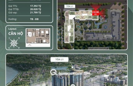  MỞ BÁN CĂN GÓC 3BR+  VIEW TUYẾN METRO TẠI MASTERISE HANOI SEASONS GARDEN  - KHÔNG CHỐT LÀ HỐI HẬN