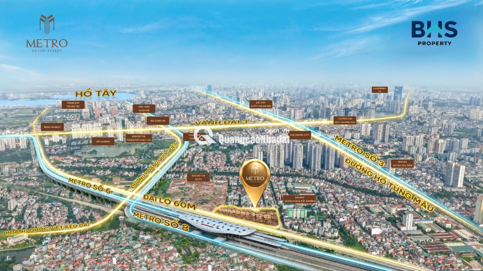 Metro Grand Sreet Mỹ Đình, nhà phố 2 mặt tiền tại trung tâm Mỹ Đình