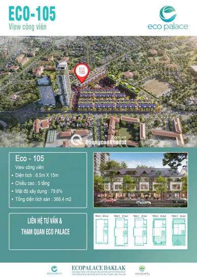 Nhà phố Ecopalace Buôn Ma Thuột - Một căn sở hữu nhiều giá trị.