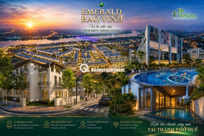SỐC! CHỈ TỪ 1,080 TỶ SỞ HỮU NGAY NHÀ PHỐ 3 TẦNG EMERALD BAO VINH!