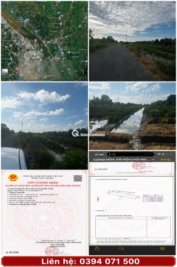 BÁN 3 THỬA ĐẤT – LỘ NHỰA 6M – THÀNH TRUNG, BÌNH TÂN, VĨNH LONG