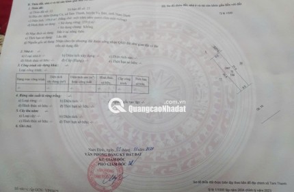 BÁN GẤP LÔ ĐẤT MẶT ĐƯỜNG QUỐC LỘ 10 – VỤ BẢN