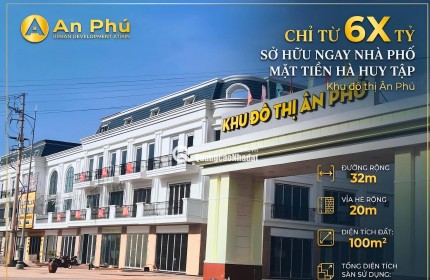 Nhà phố khu đô thị Ân Phú, măt tiền Hà Huy Tập, vị trí đẹp, KD tốt.