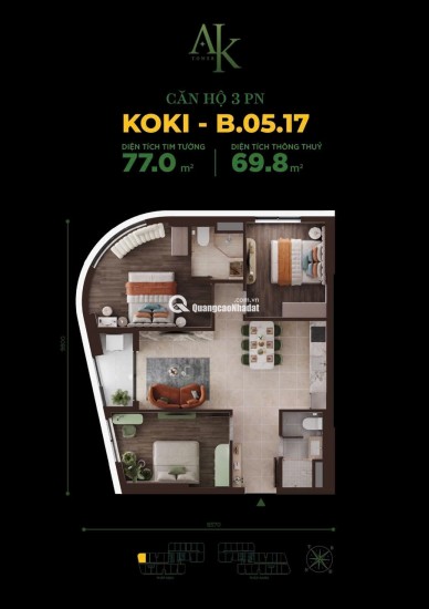 Cập nhật tiến độ A&K Tower đã lên tới tầng 12, đang giữ chỗ dợt mới: 1 tỷ 690/ căn (chưa trừ ưu đãi)