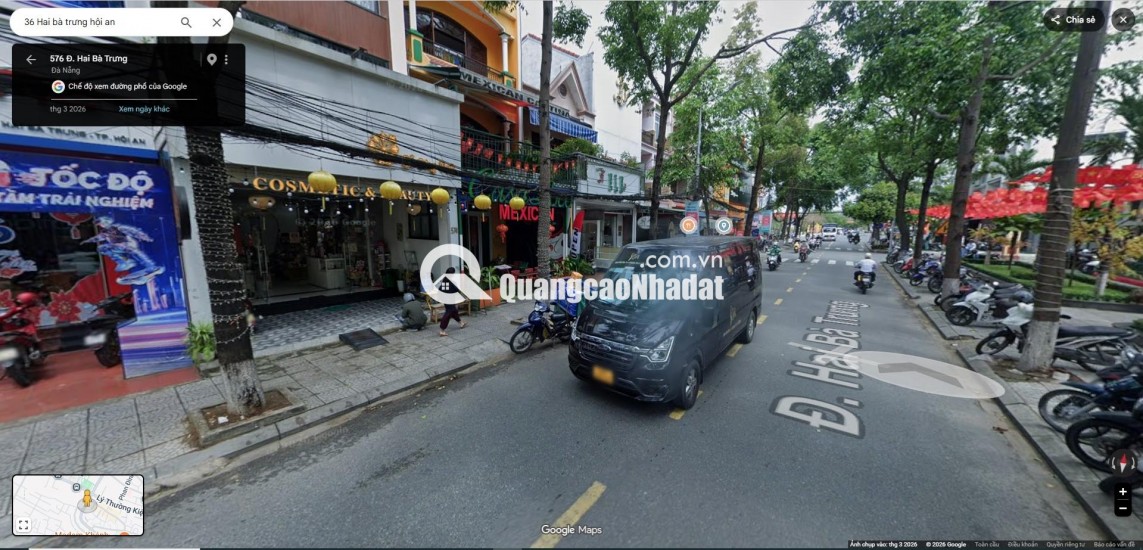 BÁN 564,6 M2 ĐẤT MẶT TIỀN ĐƯỜNG HAI BÀ TRƯNG – PHƯỜNG HỘI AN – LH:0915437069.