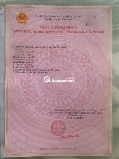CHÍNH CHỦ BÁN QUỸ ĐẤT 5.380 m² – SÁT KHU TÁI ĐỊNH CƯ SONADEZI SUỐI NGHỆ – GẦN KCN CHÂU ĐỨC