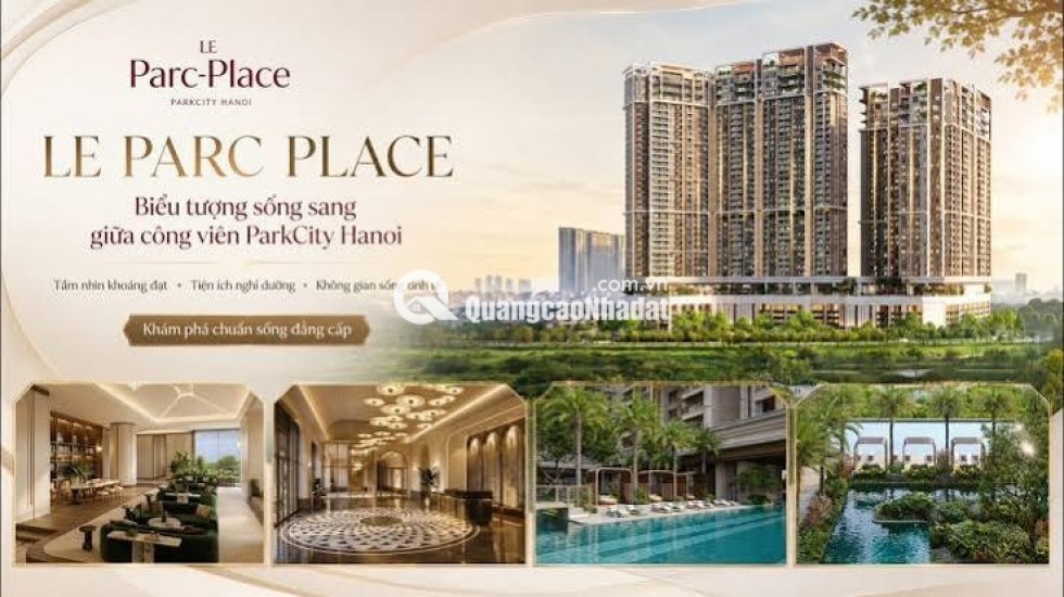 Bán Căn Hộ 2PN+ Le Parc Place ParkCity Hà Đông – 107.5m² Căn Góc Đẹp, Chỗ Đỗ Ô Tô Định Danh