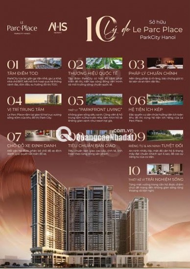 Bán Căn Hộ 2PN+ Le Parc Place ParkCity Hà Đông – 107.5m² Căn Góc Đẹp, Chỗ Đỗ Ô Tô Định Danh