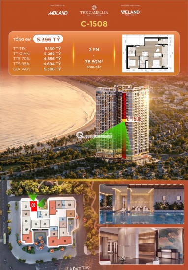 Nhanh tay sở hữu: CĂN HỘ THE CAMELLIA ĐÀ NẴNG - BÁN ĐẢO SƠN TRÀ CHỈ TỪ 1.9TỈ/CĂN LH:0775671352